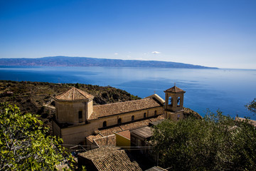 Lo Stretto di Messina e la Calabria visti da Scaletta Superiore