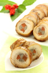 鶏肉　八幡巻き