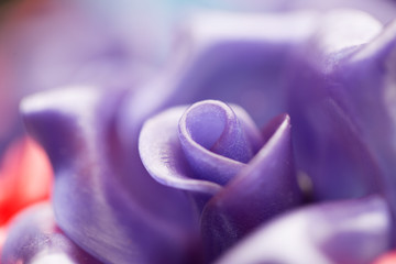 Purple pastel sugar glass flower