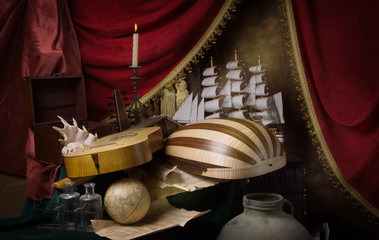 Musical still life in the Renaissance style