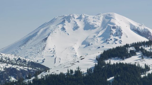 Aerial view of Lassen Peak in northern California