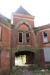 Abandoned Brick Asylum Building