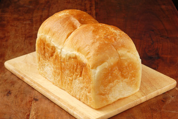 Toast Bread on a cutting board      