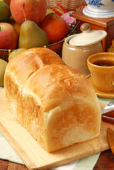 Toast Bread on a cutting board      