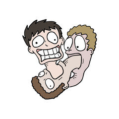 Obraz premium Three crazy face