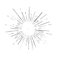 Obraz premium Vector Sun Burst, Sun Ray Hipster Style