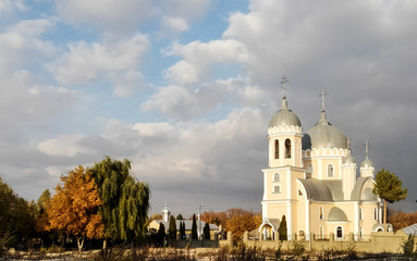 St. Lazars Church,  autumn, Moldova Republic off
