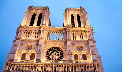 Notre Dame Cathedral in Paris - obrazy, fototapety, plakaty