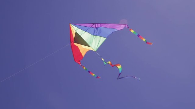 Kite flying in sky over beach