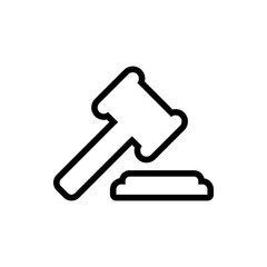 Judge hammer vector illustration