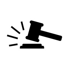 Judge hammer vector illustration