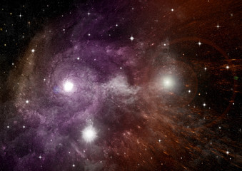 galaxy in a free space