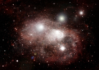 Fototapeta premium galaxy in a free space