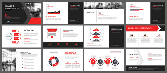 Red and white element for slide infographic on background. Presentation template. Use for business annual report, flyer, corporate marketing, leaflet, advertising, brochure, modern style.