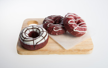 donut or fresh donut on a background.