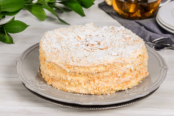 Cake shot in studio in decor