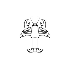 cancer icon. Sea food element icon. Premium quality graphic design. Signs, outline symbols collection icon for websites, web design, mobile app, info graphic