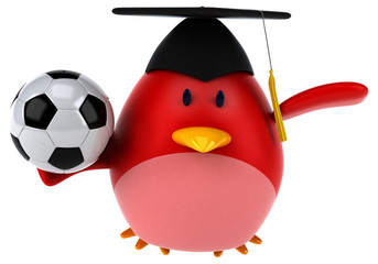 Red bird - 3D Illustration