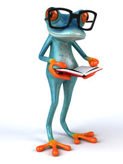 Fun frog - 3D Illustration
