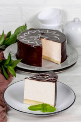 Cake shot in studio in decor