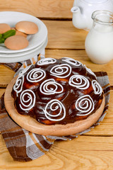 Cake shot in studio in decor