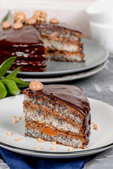 Cake shot in studio in decor