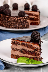 Cake shot in studio in decor