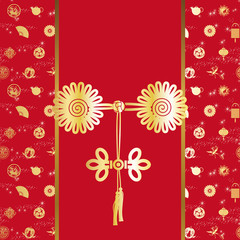 Chinese traditional holiday greeting card