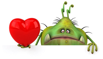 Fun germ - 3D Illustration