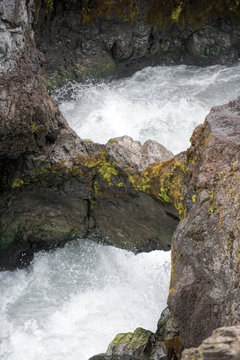 Barnafoss waterfall