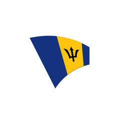 Barbados flag, vector illustration