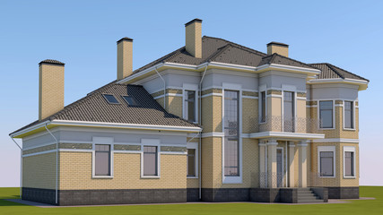 Brick House with decor