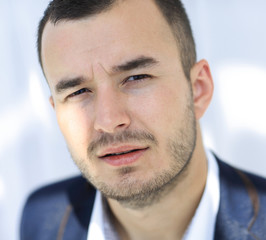 Obraz premium closeup.portrait of modern business man.