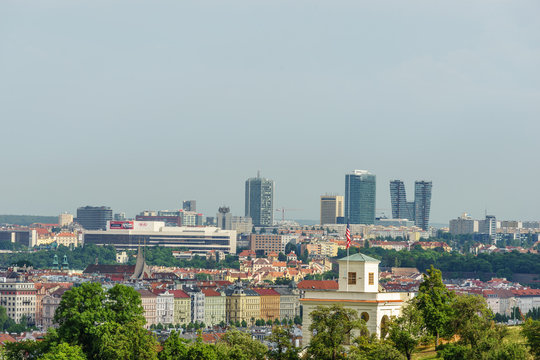 panorama of Prague in Czech Republic