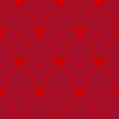 Fototapeta na wymiar Valentines Day Seamless Pattern