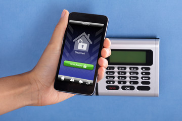 Person Arming Security System Of Door