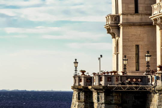 miramare catle at sunset, Trieste