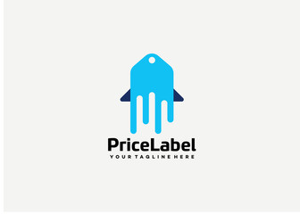 Price Label Logo Template Design Vector, Emblem, Design Concept, Creative Symbol, Icon