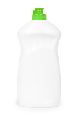 Dishwashing Detergent dispenser bottle isolated on white background. Housework and sanitary concept