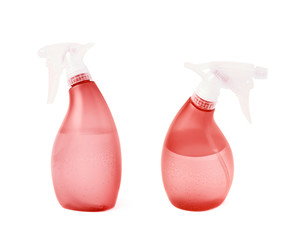 Plastic pulverizer spray isolated