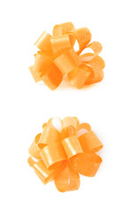 Decorational tape bow isolated