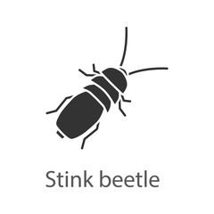 Stink beetle glyph icon