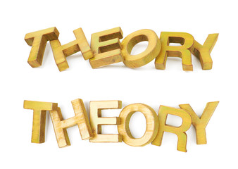 Word made of wooden letters isolated