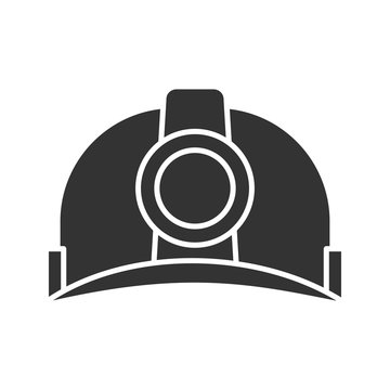 recommend clip art: Industrial safety helmet glyph icon