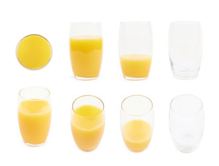 Tall glass isolated