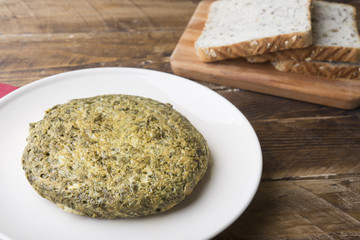 Omelette spinach