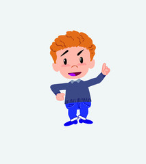 White boy in jeans talking very determined and optimistic.