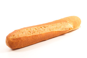 baguette isolated on white background