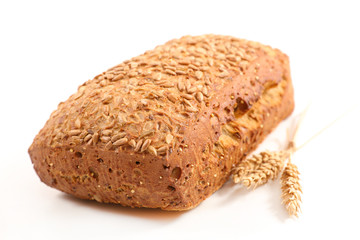 bread isolated on white background