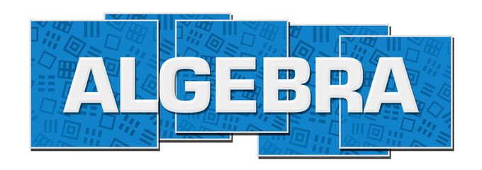 Algebra Blue Texture Blocks 